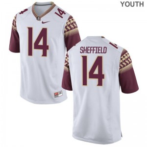 Deonte Sheffield Florida State Seminoles Jersey Youth Large White Limited Youth(Kids)