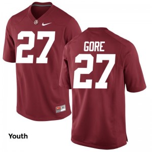 Bama Derrick Gore Jersey Youth Large Youth(Kids) Limited - Red