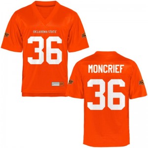 Derrick Moncrief For Kids Oklahoma State Jerseys Orange Limited NCAA Jerseys