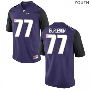 Devin Burleson Washington Huskies Jersey Youth Medium Purple Limited Youth