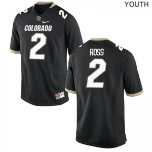 Small University of Colorado Devin Ross Jerseys For Kids Limited Black Jerseys