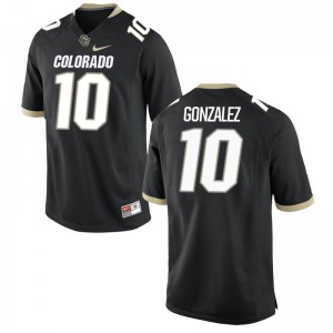 Limited Diego Gonzalez Jerseys X Large Colorado Black Youth(Kids)