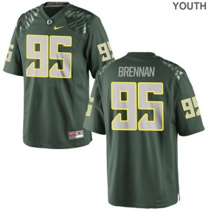 Oregon Ducks Drake Brennan Jerseys S-XL Green Youth(Kids) Limited