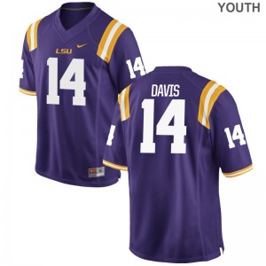 Drake Davis Tigers Jersey Youth Medium Purple Limited For Kids