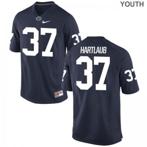 Navy Drew Hartlaub Jersey Youth Medium Penn State Nittany Lions Limited Youth(Kids)