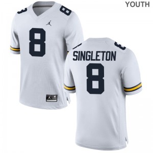 Michigan Drew Singleton Limited Youth(Kids) Jerseys S-XL - Jordan White
