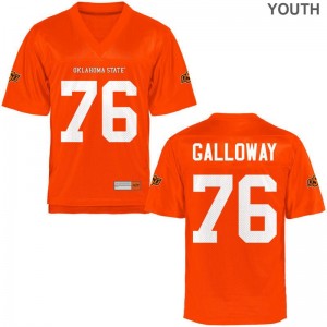 OSU Cowboys Orange Limited For Kids Dylan Galloway Jersey Medium