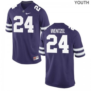 Dylan Wentzel Youth(Kids) Jersey XL Kansas State Wildcats Limited - Purple