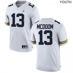 Eddie McDoom Jerseys Youth XL For Kids Michigan Limited - Jordan White