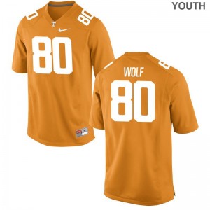 Limited Tennessee Volunteers Eli Wolf Youth Jerseys S-XL - Orange