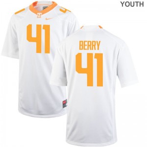 Limited Tennessee Elliott Berry Youth Jerseys Small - White