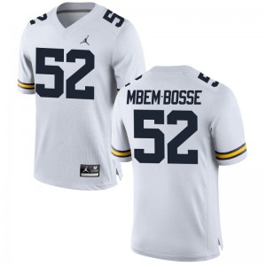 Michigan Wolverines Elysee Mbem-Bosse Jerseys Men Jordan White Limited