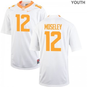 Emmanuel Moseley For Kids Jerseys S-XL Limited Tennessee Volunteers - White