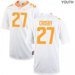 UT Eric Crosby Youth(Kids) Limited University Jerseys White