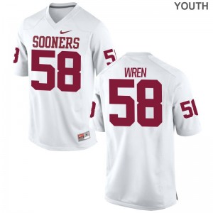 Erick Wren Oklahoma Sooners Jersey Youth XL White Limited Youth