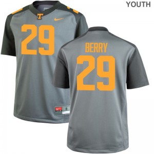 Evan Berry Vols Jerseys For Kids Limited Gray