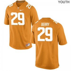 Limited Tennessee Volunteers Evan Berry Youth(Kids) Jerseys X Large - Orange