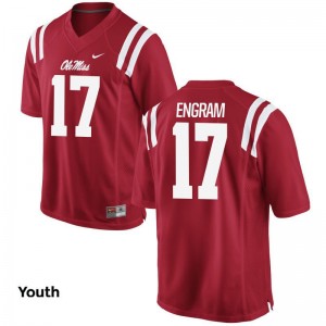 Ole Miss Rebels Evan Engram Jerseys Small For Kids Red Limited