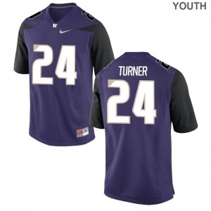 Washington Huskies Limited Youth Purple Ezekiel Turner Jerseys X Large