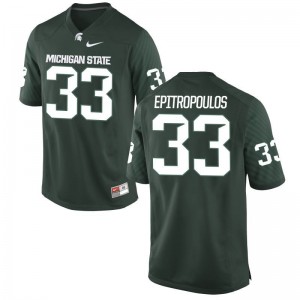 For Kids Frank Epitropoulos Jersey Small Michigan State University Limited - Green
