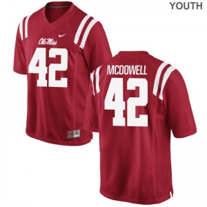 University of Mississippi Garrald McDowell Youth Limited Red Stitch Jersey