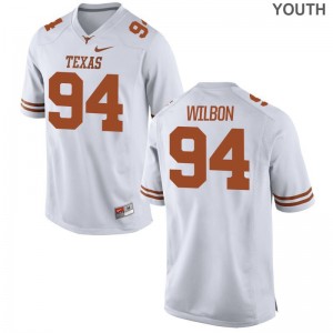 Texas Longhorns Gerald Wilbon Jerseys Youth XL For Kids White Limited