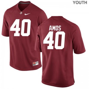 Giles Amos Jersey Youth X Large Kids Bama Limited - Red