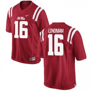 Graham Lindman Ole Miss Rebels Jersey Mens Small Limited Men - Red