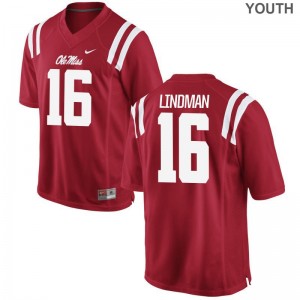 Youth Graham Lindman Jersey High School Red Limited Ole Miss Jersey