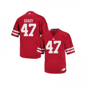 Wisconsin Badgers Authentic Men Red Griffin Grady Jersey XXX Large