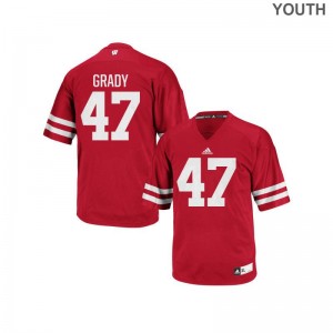 Wisconsin Badgers Authentic Griffin Grady Youth Jersey Small - Red