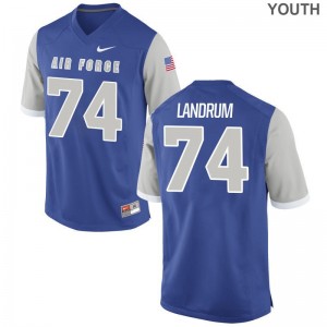 Youth(Kids) Griffin Landrum Jersey Youth Medium Air Force Limited Royal