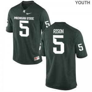 Hunter Rison Youth Jersey Small Limited Green Michigan State Spartans