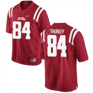 Hunter Thurley Ole Miss Jerseys XL Red Men Limited