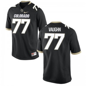Mens Hunter Vaughn Jerseys Black Limited UC Colorado Jerseys