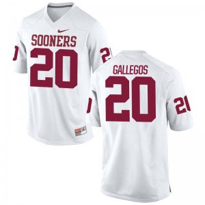 OU Sooners Ignacio Gallegos Jersey XL Limited White Youth(Kids)