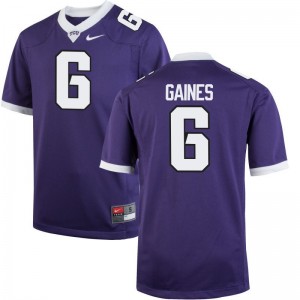 Innis Gaines Jerseys Small Horned Frogs Limited Men - Purple