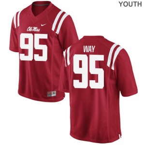Isaac Way Rebels Jersey Youth Medium Limited Youth(Kids) Red