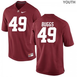 University of Alabama Isaiah Buggs Jersey Youth XL Limited Youth(Kids) Red