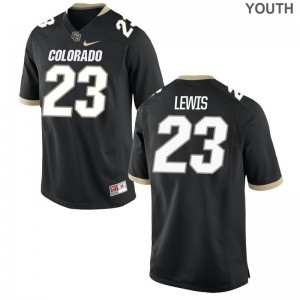 UC Colorado Limited Black For Kids Isaiah Lewis Jersey Youth Large