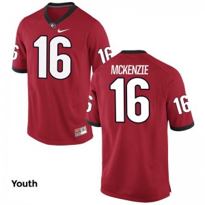 Isaiah McKenzie UGA Bulldogs Jersey Youth Medium For Kids Red Limited