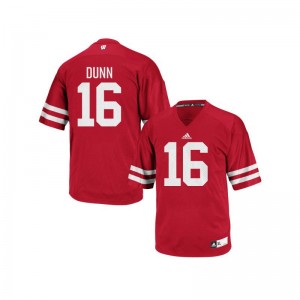 Wisconsin Badgers For Men Red Replica Jack Dunn Jersey XX Large