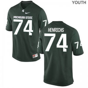 Michigan State University Jack Henrichs Jerseys Youth X Large Youth(Kids) Limited - Green