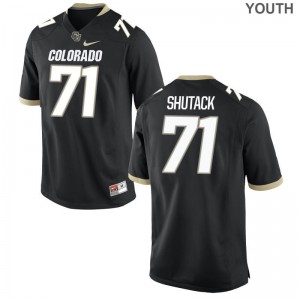 Jack Shutack UC Colorado Jerseys Youth Medium Black Youth(Kids) Limited