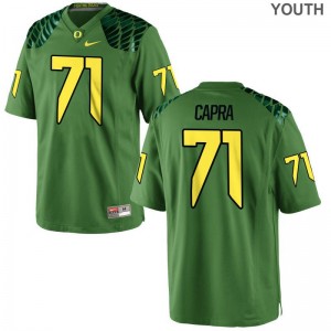 University of Oregon Jersey Youth Medium Jacob Capra Kids Limited - Apple Green