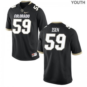 Jacob Isen Youth(Kids) Buffaloes Jerseys Black Limited High School Jerseys