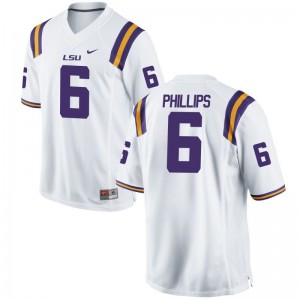 Jacob Phillips For Men Jerseys Limited LSU - White