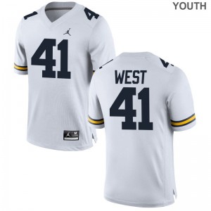 Jacob West Youth Jersey XL Limited Wolverines - Jordan White