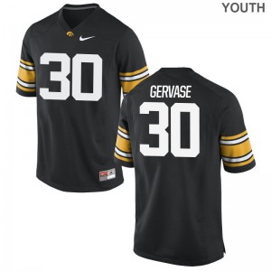 Iowa Hawkeyes Jake Gervase Jersey Youth Small Black Limited For Kids