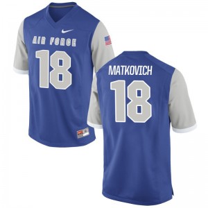 Jake Matkovich Jerseys S-3XL For Men Air Force Falcons Limited Royal